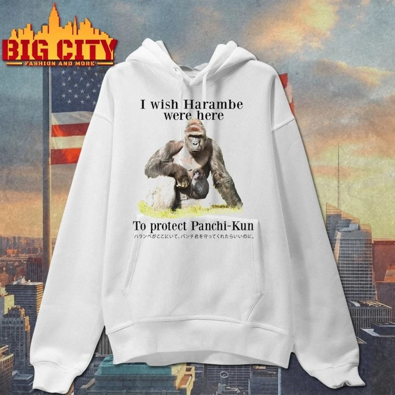 I Wish Harambe Were Here To Protect Panchi-Kun t-shirt