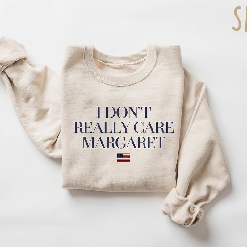 I dont really care Margaret Sweater, JD Vance Tshirt, Conservative Gift, I don't really care interview Vance 2P0YZ...