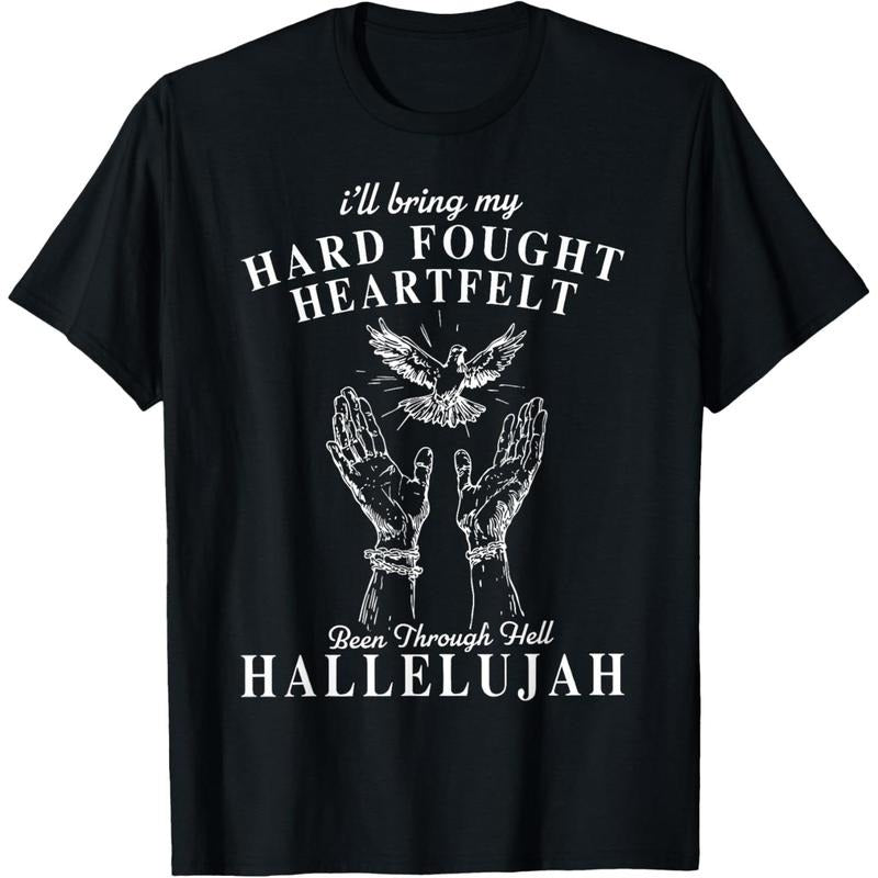 I'll Bring My Hard Fought Hallelujah Brandon Heart Felt Lake T-Shirt Hoodie, Sweatshirt | UrbanDripWear.com