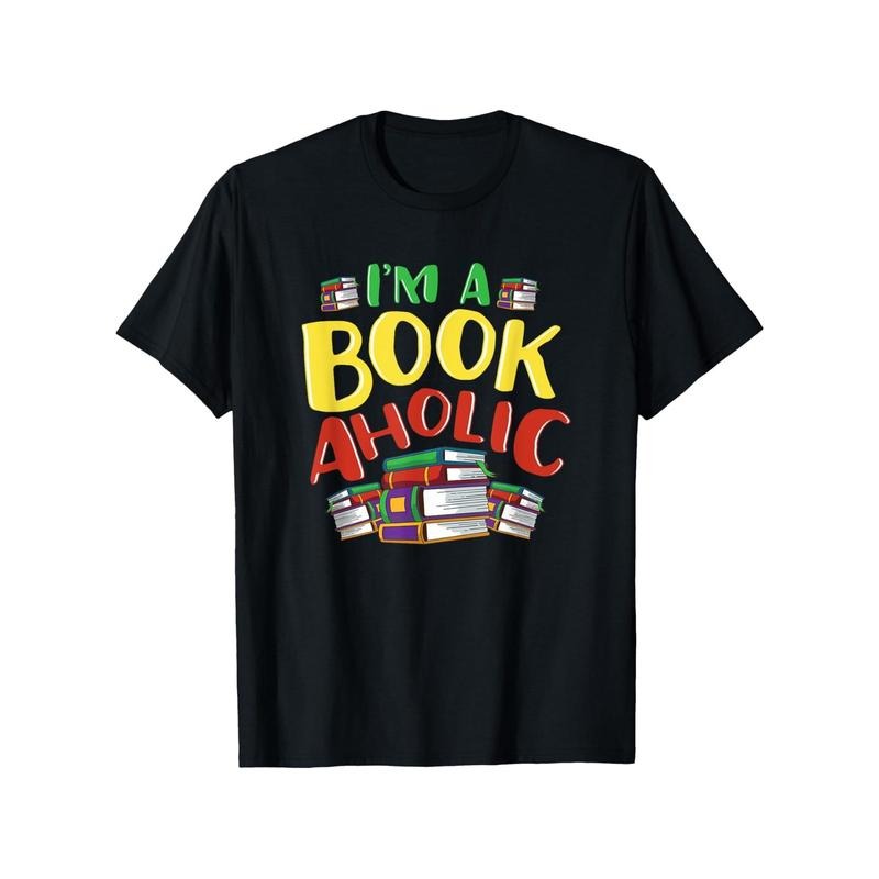I'm A Bookaholic Shirt, Books Shirts, Love Reading T-Shirt, 100% Cotton, Thanksgiving Christmas New Year Gift for Men...
