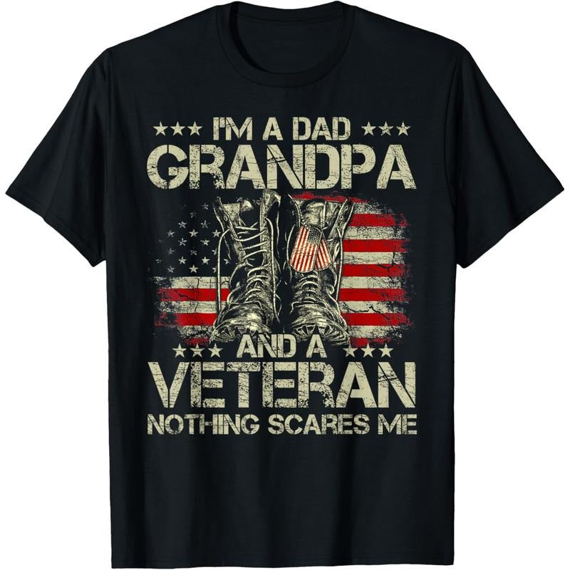 I'm A Dad Grandpa And Veteran Funny Retro Papa Grandpa Gifts T-Shirt Hoodie, Sweatshirt | UrbanDripWear.com