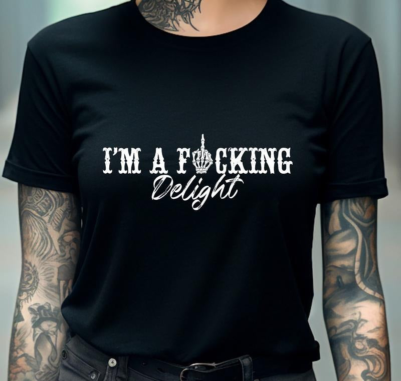 I'm A Delight Shirt Tee Sarcastic Tee Shirt Funny Shirt Gifts For Her TK43GN Hoodie, Sweatshirt | UrbanDripWear.com