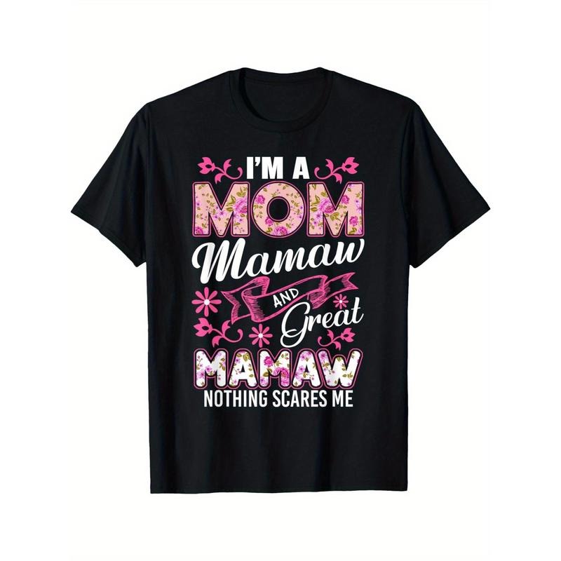 I'm A Mom Mamaw And A Great Mamaw Nothing Scares Me T-Shirt made in usa Hoodie, Sweatshirt | UrbanDripWear.com