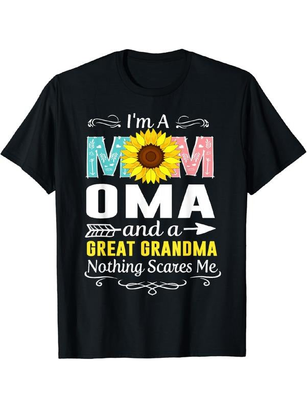 I'm A Mom Oma And A Great Grandma Nothing Scares Me T-Shirt Cotton Fit Hoodie, Sweatshirt | UrbanDripWear.com
