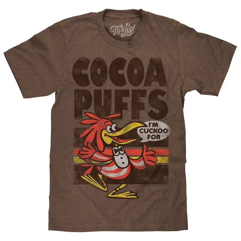 "I'm Cuckoo For Cocoa Puffs" T-shirt - Brown Hoodie, Sweatshirt | UrbanDripWear.com