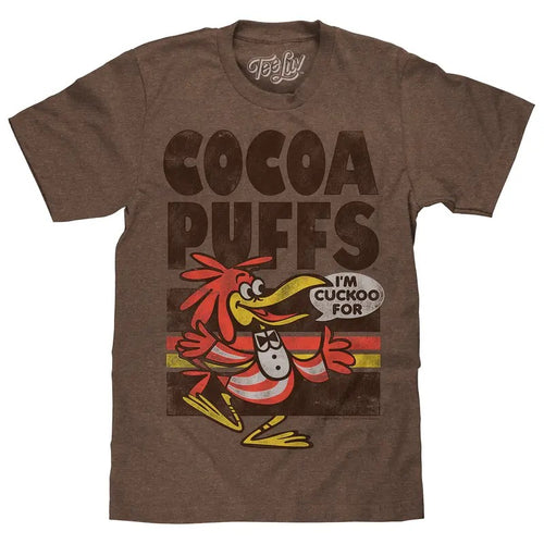 "I'm Cuckoo For Cocoa Puffs" T-shirt - Brown Hoodie, Sweatshirt | UrbanDripWear.com