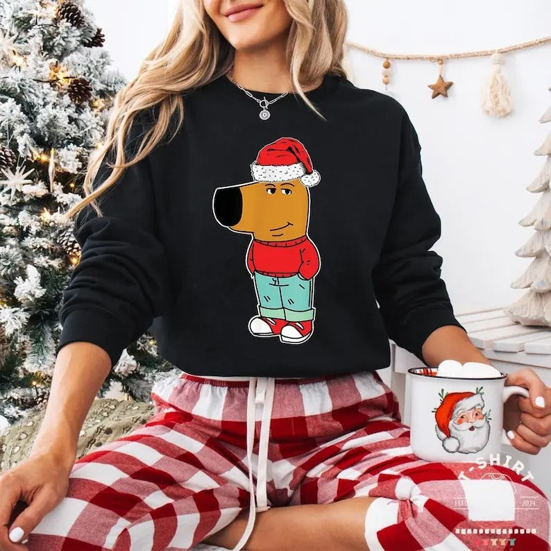 I'm Just A Chill Guy Meme Sweatshirt, Viral Dog Cartoon Chill Guy Meme Gift, Boyfriend Gift T-Shirts, Hoodie