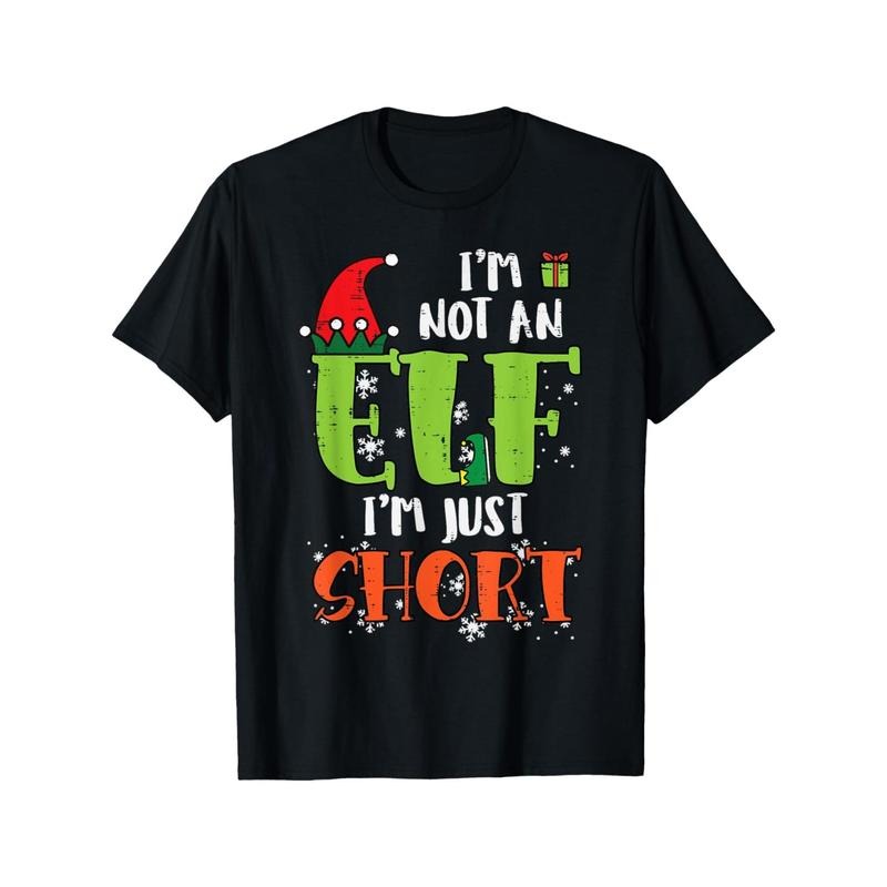 I'm Not an Elf, Just a Short Funny Christmas Men's T-Shirt made in usa Hoodie, Sweatshirt | UrbanDripWear.com