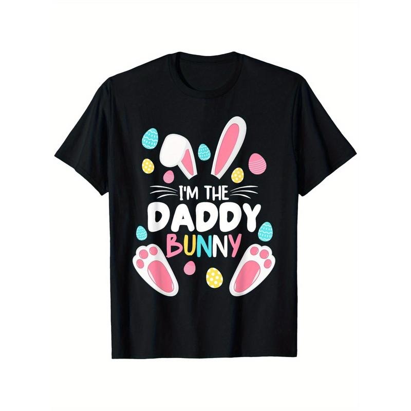 I'm The Daddy Bunny Matching Family Easter Party 2023 T-Shirt, 100% Cotton Easter shirt for Men Dad, 220g Weight Happy...