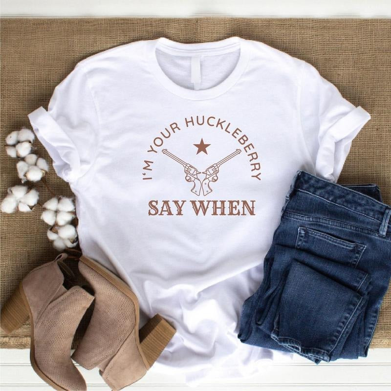 I'm Your Huckleberry Shirt Tombstone Wall Art Arizona Gift Ok Corral Keepsake Doc Holliday Tombstone Quotes Western...
