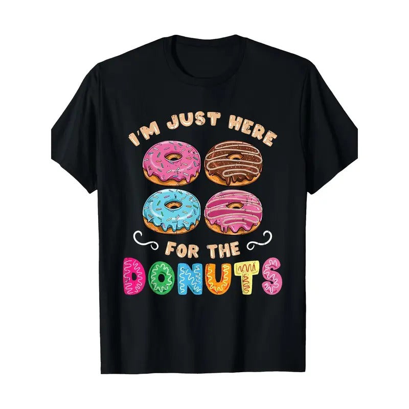 I'm just here for a doughnut Candy Lover 100% Cotton T-shirt Made in USA Hoodie, Sweatshirt | UrbanDripWear.com
