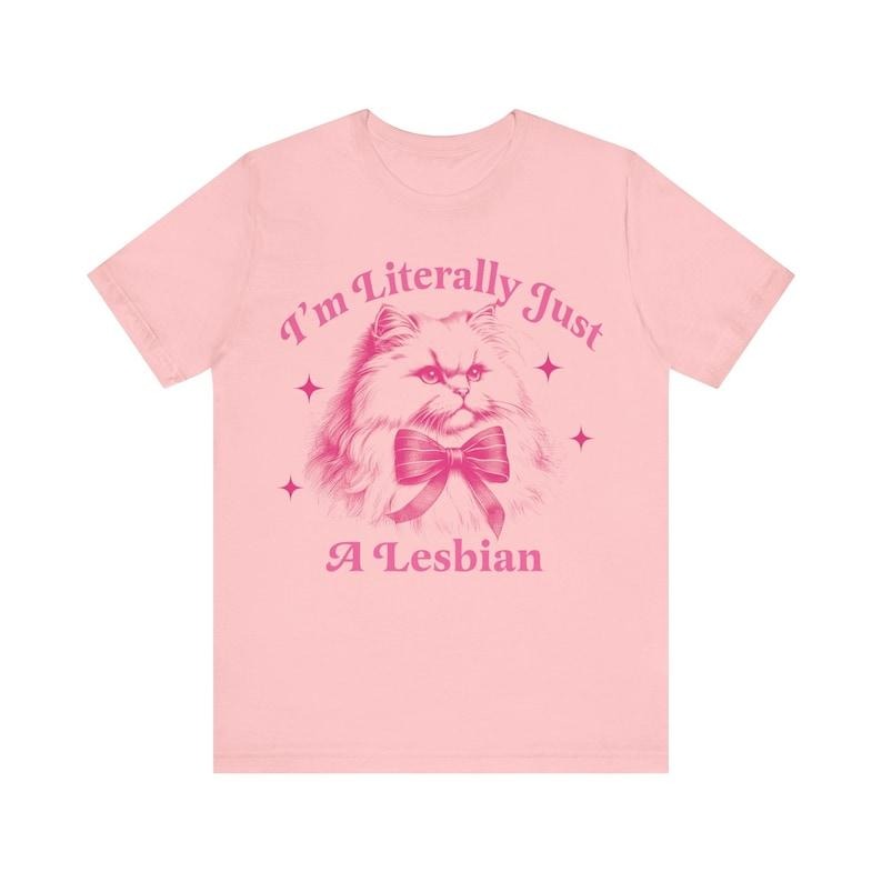 I'm literally just a lesbian shirt | sapphic shirt | retro lesbian shirt | funny lesbian gifts | funny lesbian shirt |...