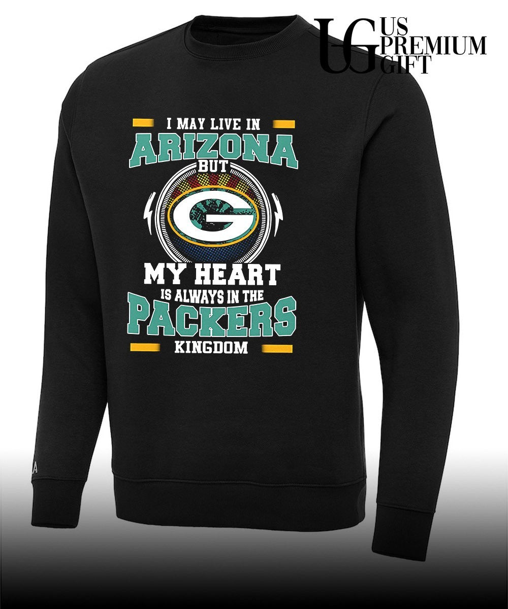 I may live in Arizona but New York Jets my heart is always in the Packers Kingdom shirt