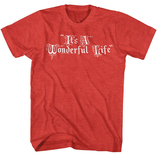 ITS A WONDERFUL LIFE Eye-Catching T-Shirt, Title Treatment Style001