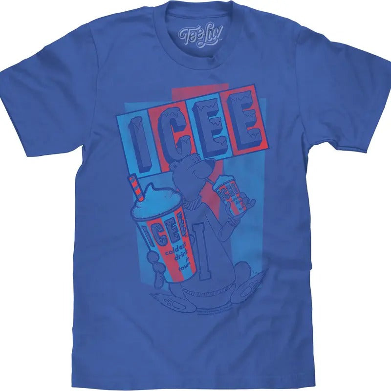 ICEE Polar Bear Big and Tall T-Shirt - Blue Hoodie, Sweatshirt | UrbanDripWear.com
