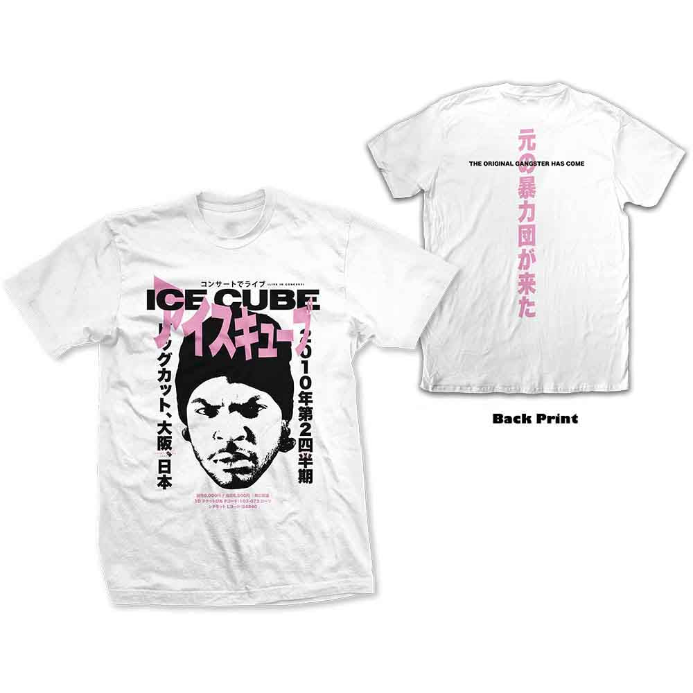 Ice Cube | Official Band T-Shirt | Beanie Kanji (Back Print) Style001