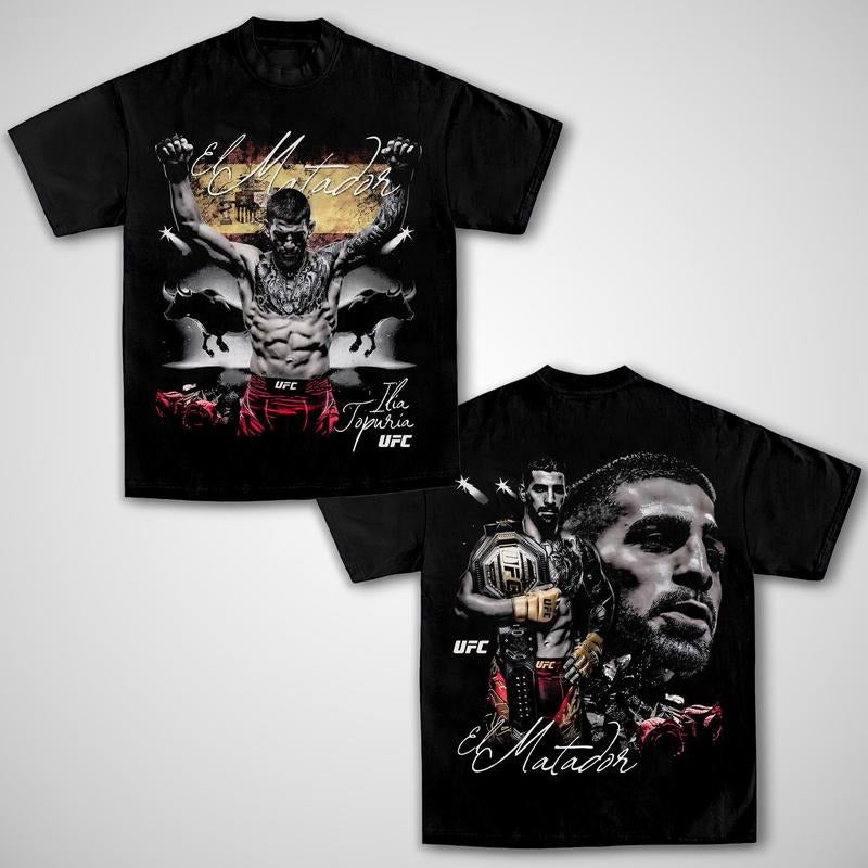 ILIA TOPURIA CHAMPION TEE, Topuria Boxing T-shirt, Topuria Boxer Tee, Ilia Topuria Sports Shirt, UFC Shirt, MMA Shirt,...