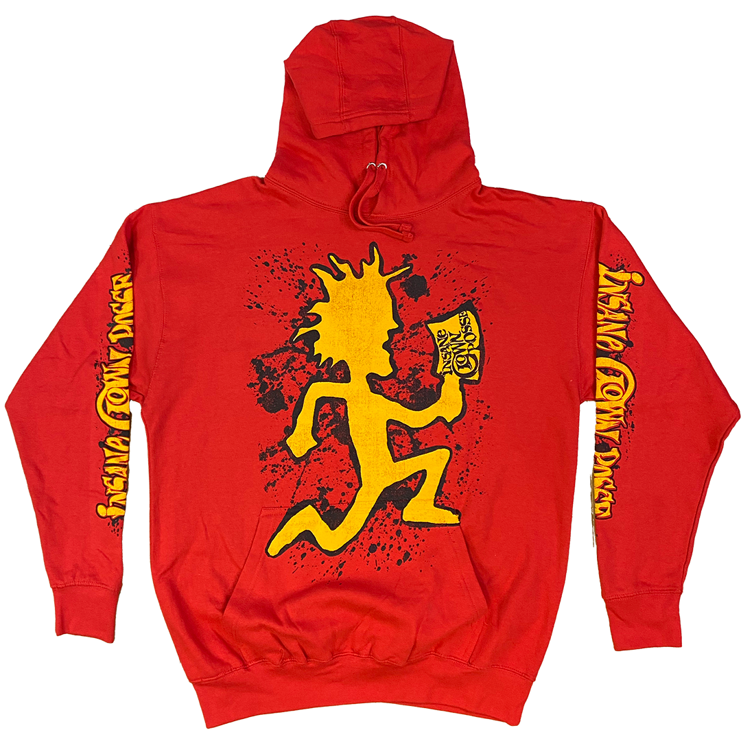 "Hatchetman Gold" Pullover Hoodie In Red