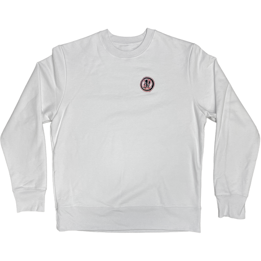 "Hatchetman" Embroidered Sweatshirt In White