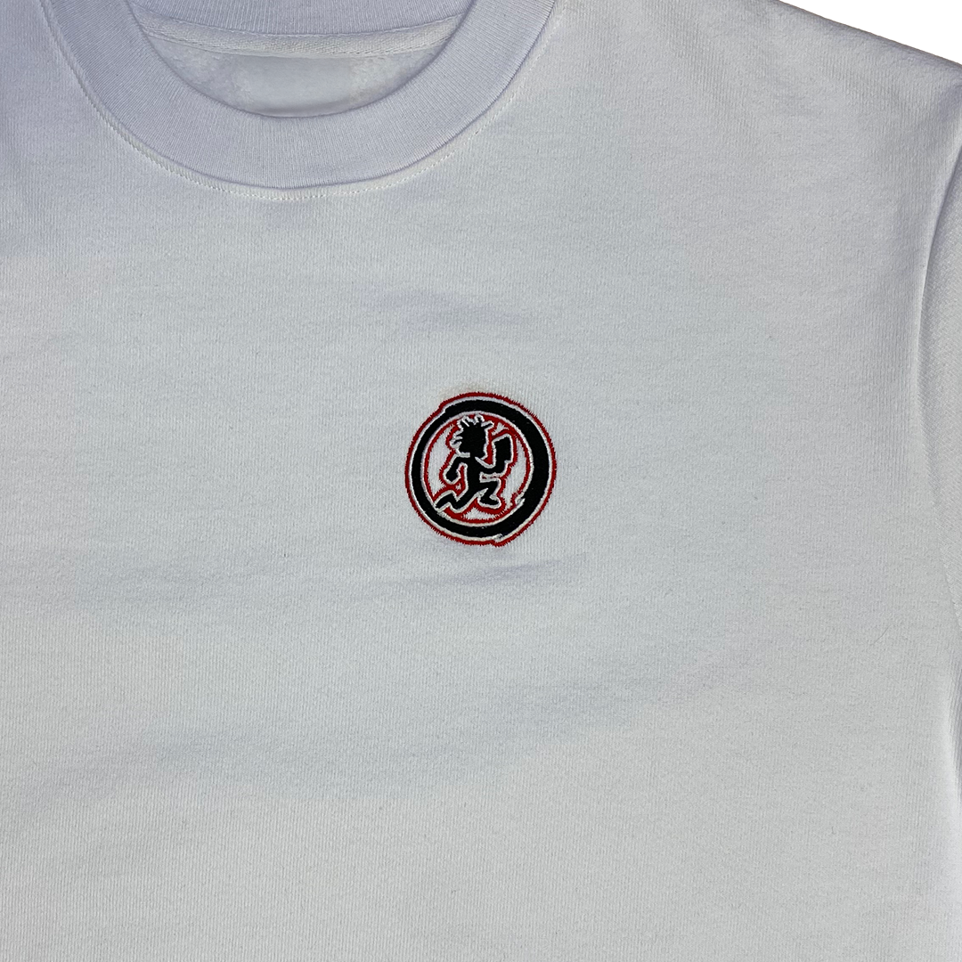 "Hatchetman" Embroidered Sweatshirt In White
