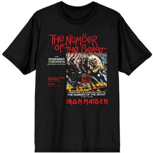 Iron Maiden | Official Band T-Shirt | Number of the Beast Vinyl Promo Sleeve