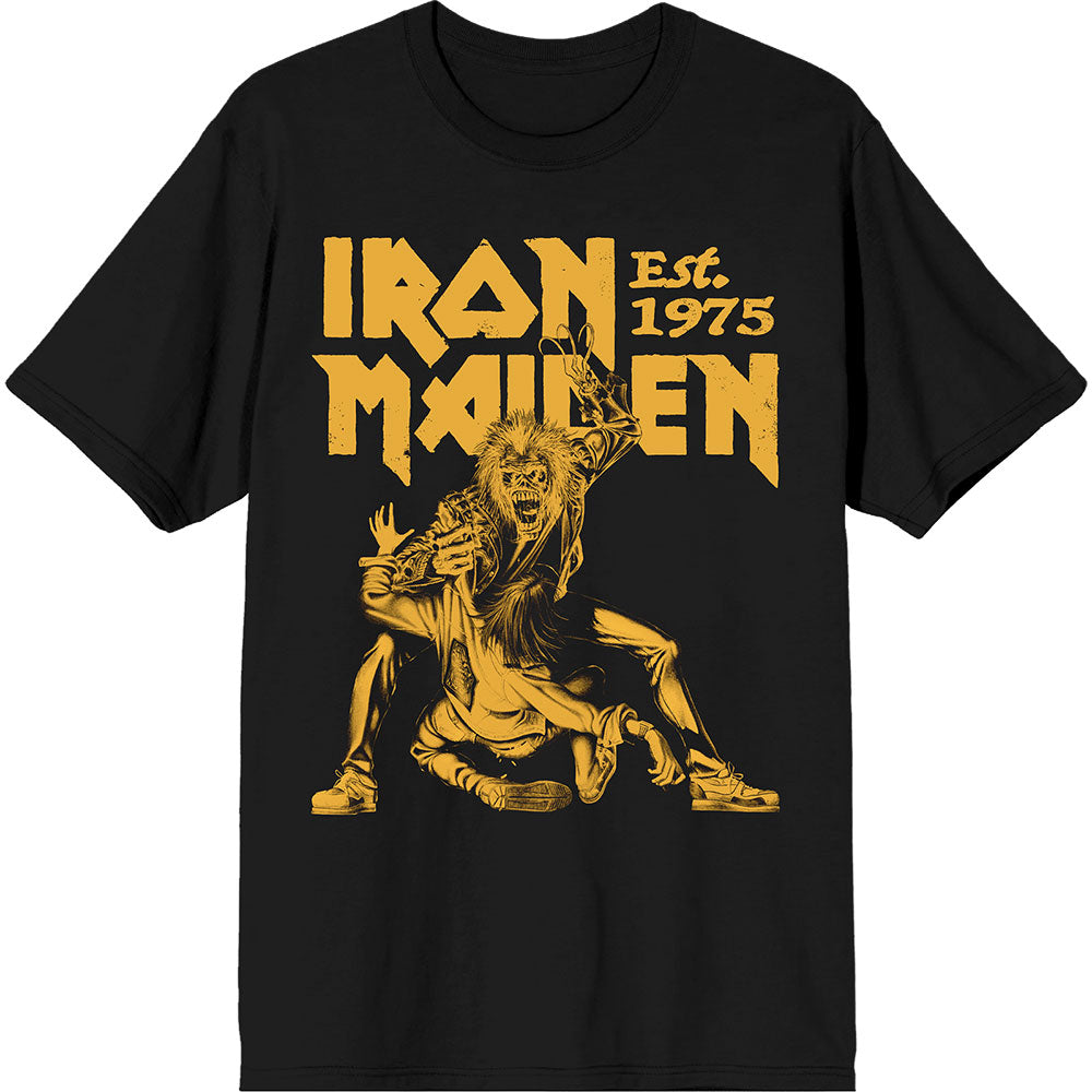 Iron Maiden | Official Band T-Shirt | Est. 1975 Claw Yellow Graphic