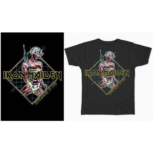 Iron Maiden | Official Band T-Shirt | Somewhere in Time Diamond
