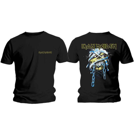 Iron Maiden | Official Band T-Shirt | Powerslave Head & Logo (Back Print)