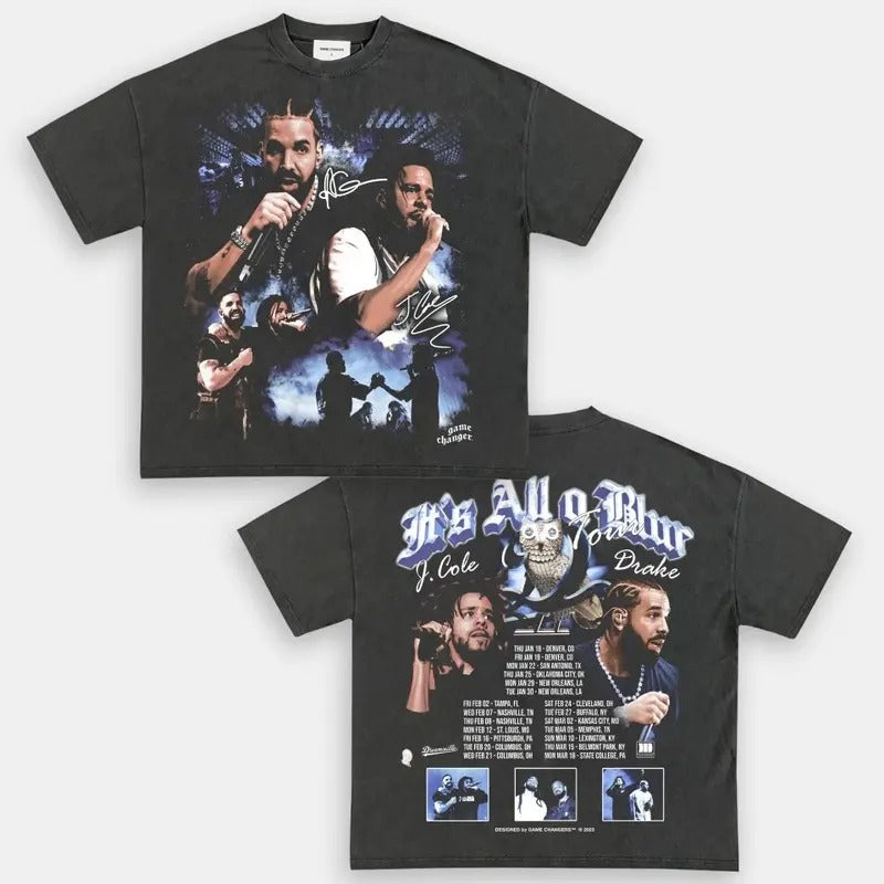 ITS ALL A BLUR V2 TEE - SWEATSHIRT - HOODIE 2SIDES GRAPHIC TEES, MUSIC TOUR, GIFT FOR FANS TTP | UrbanDripWear.com