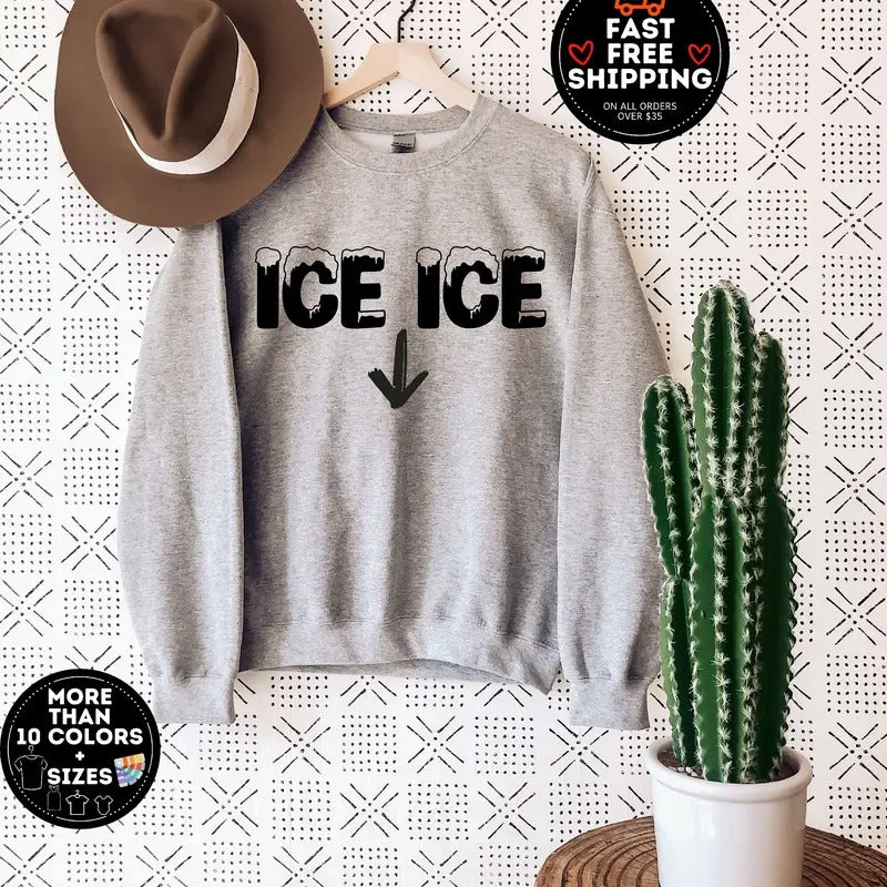 Ice Ice Baby Sweatshirt, Pregnancy Announcement, New Mom Gift, Pregnancy Reveal Tshirt, Mom To Be Tee Hoodie