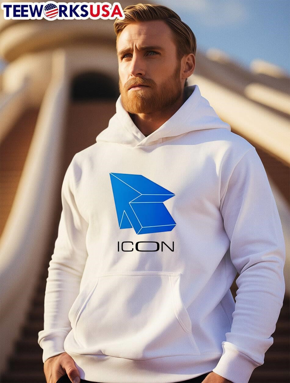Icon 3D arrow geometric logo brand shirt
