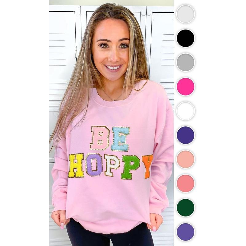 Ideal Chenille Be Hoppy Easter Adult Sweatshirt T-Shirts, Hoodie | UrbanDripWear.com