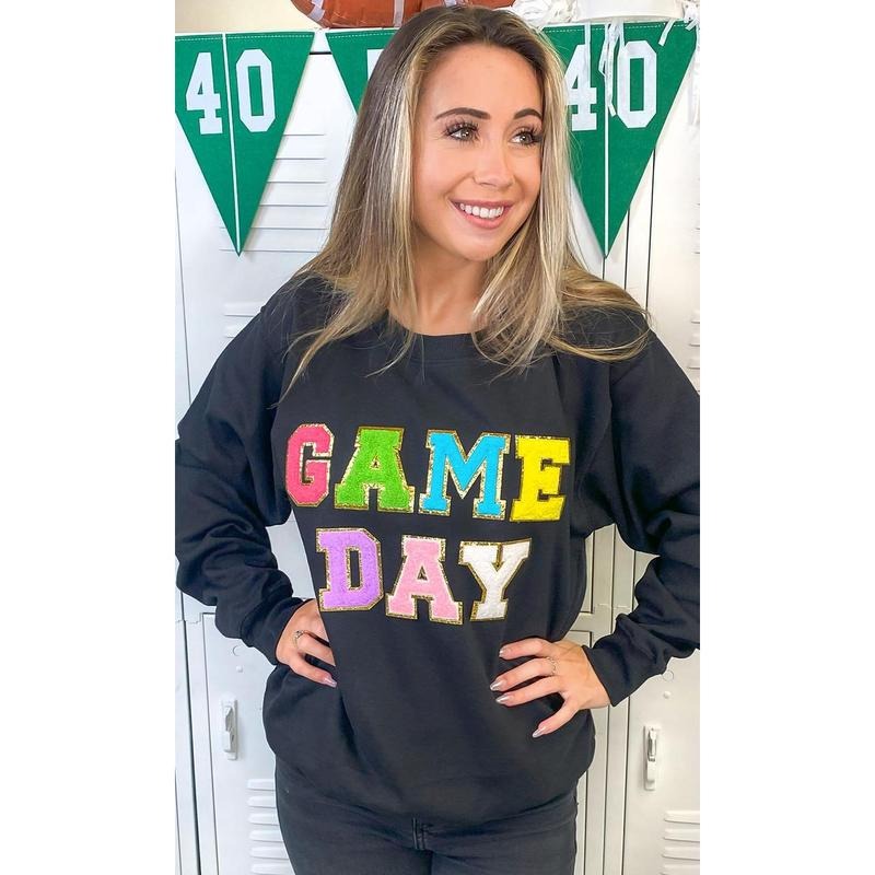 Ideal Chenille Game Day Graphic Sweatshirt T-Shirts, Hoodie | UrbanDripWear.com
