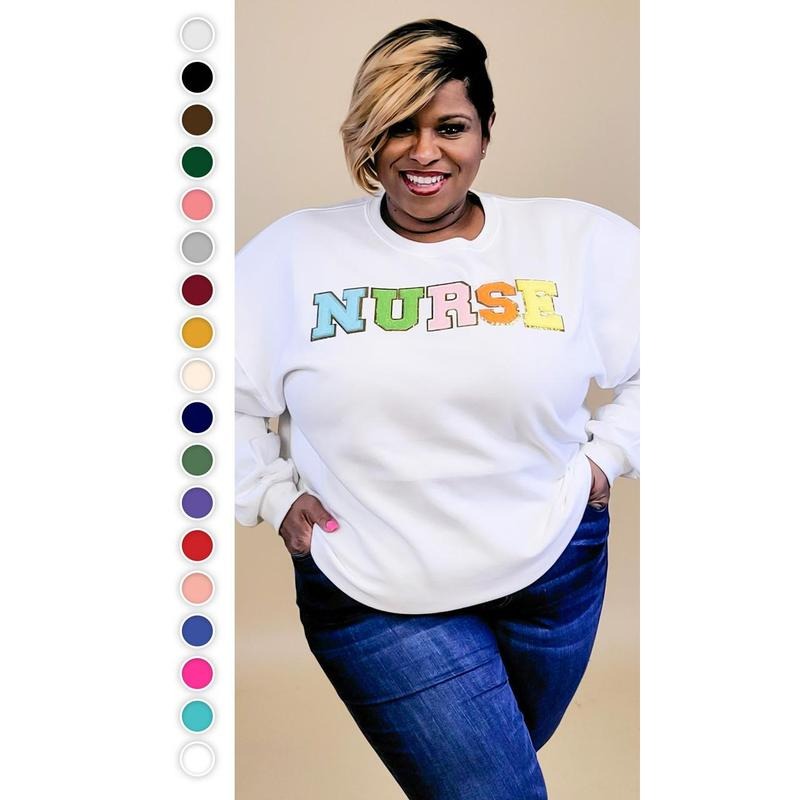 Ideal Chenille Nurse Sweatshirt T-Shirts, Hoodie | UrbanDripWear.com