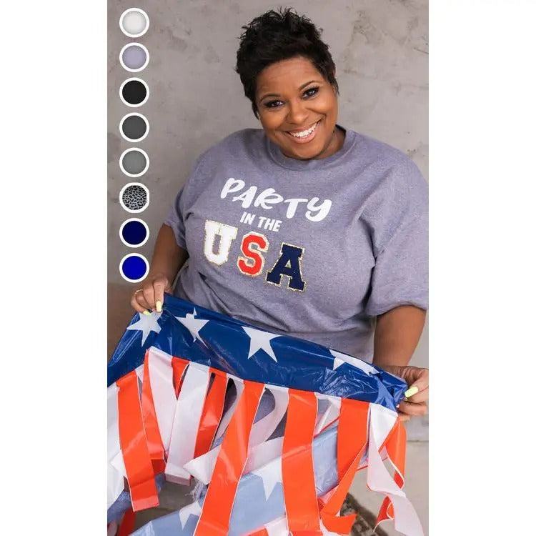 Ideal Chenille Party in The USA T-Shirt Hoodie, Sweatshirt | UrbanDripWear.com