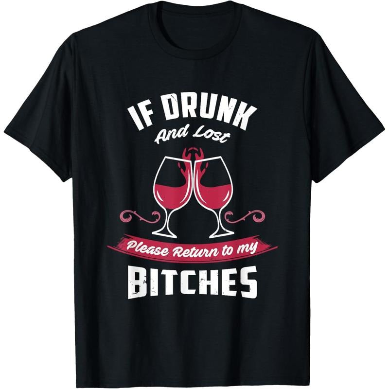 If Drunk and Lost | Funny Girls Night Out Party Drinking T-Shirt  made in us Hoodie, Sweatshirt | UrbanDripWear.com