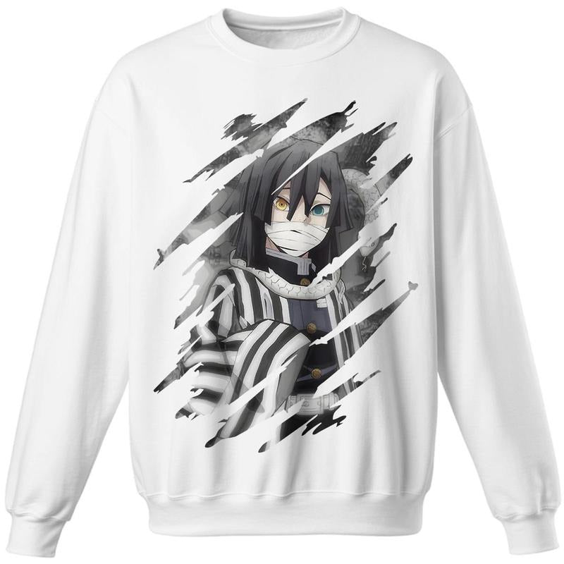Iguro Obanai Serpent Hashira Essential, Sweatshirt, Fall T-Shirt, Cute Anime Tee,Cute Chibi Shirt, Anime Fans Tee, Anime...