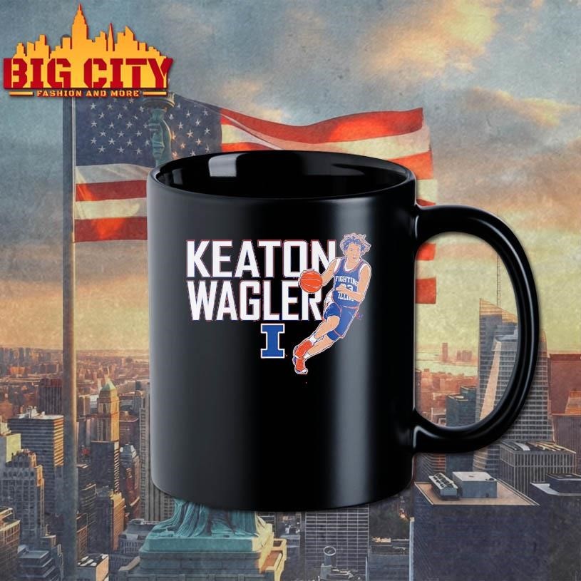 Illinois Basketball Keaton Wagler Name Pose Shirt