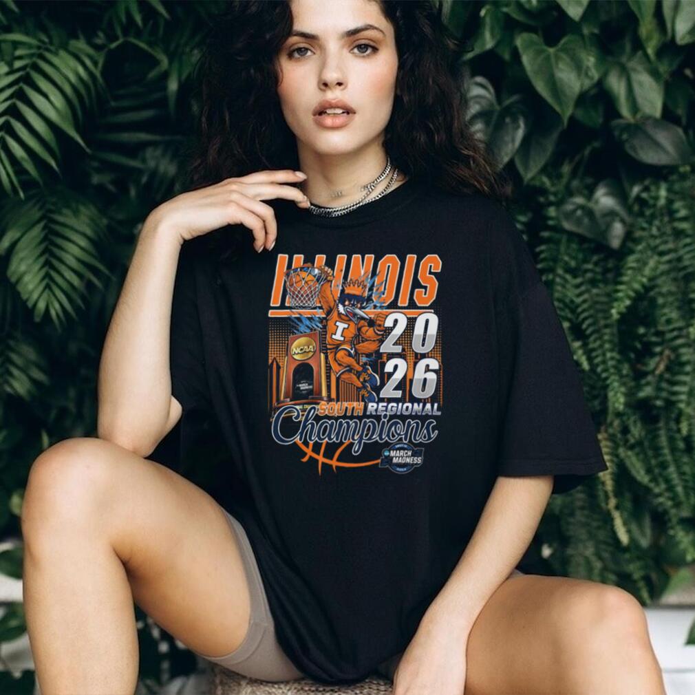 Illinois Fighting Illini 2026 South Regional Champions March Madness T Shirt