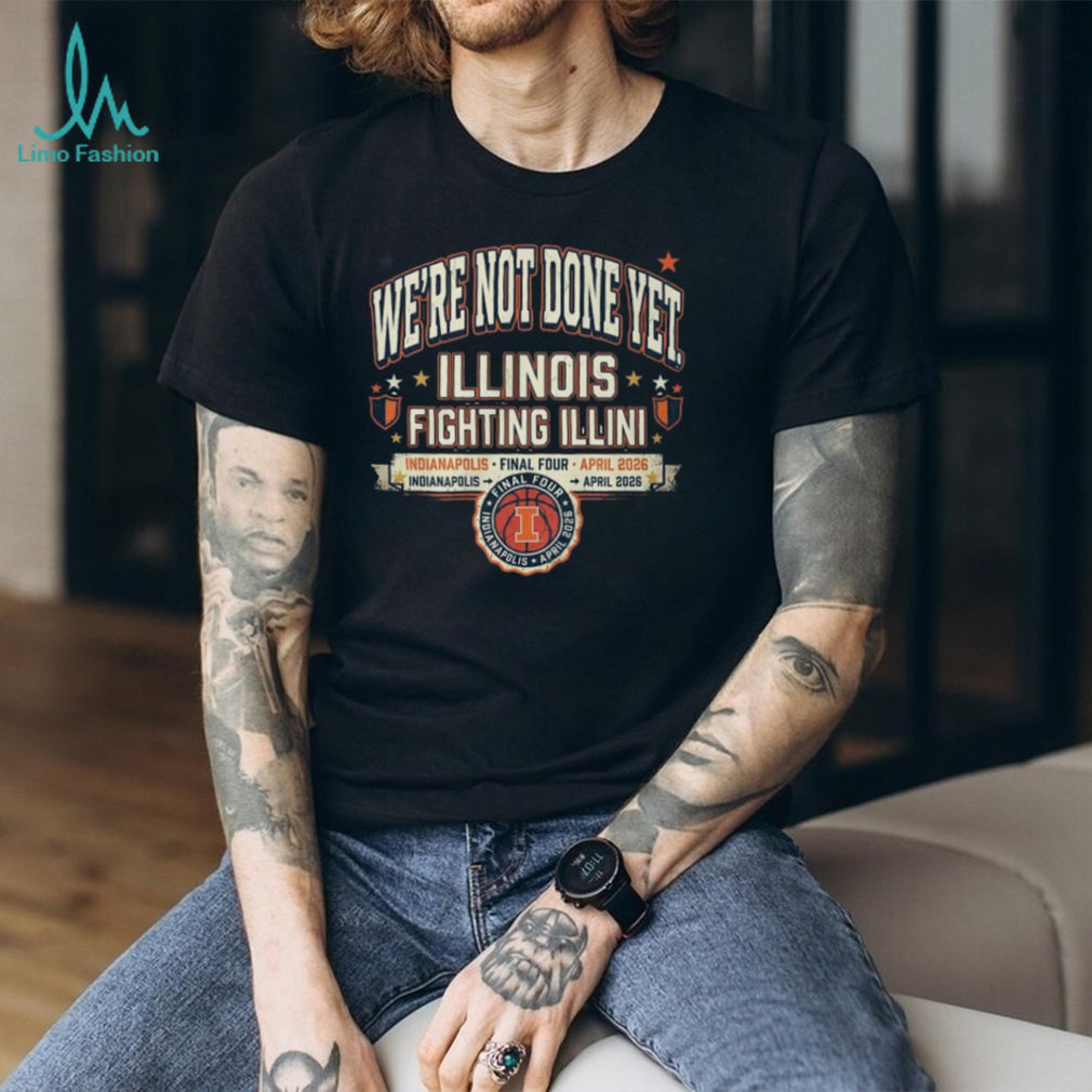 Illinois Fighting Illini Final Four Indianapolis April 2026 Retro T Shirt