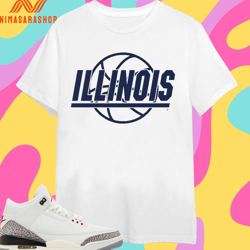 Illinois Fighting Illini Men’s Basketball Retro Logo Shirts