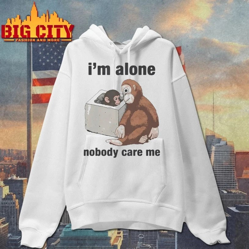 I’m Alone Nobody Care Me Monkey’s Tale of Survival and Bonds T-shirt