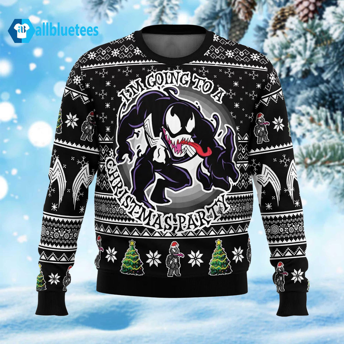 I’m Going To A Christmas Party Venom Ugly Christmas Sweater