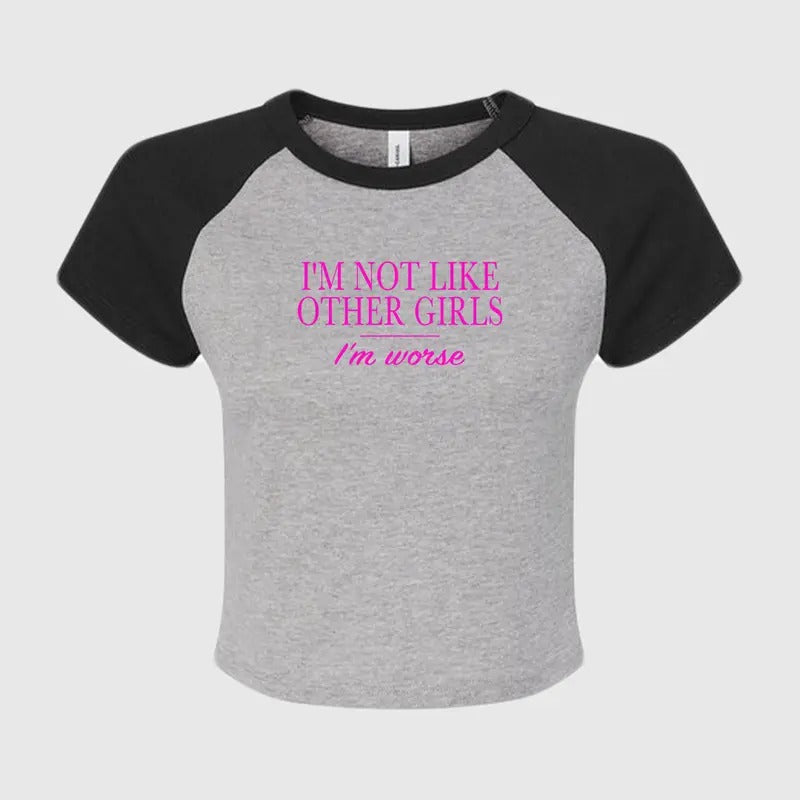 Im not like other girls im worse Custom Printed Baby T-Shirt Hoodie, Sweatshirt | UrbanDripWear.com