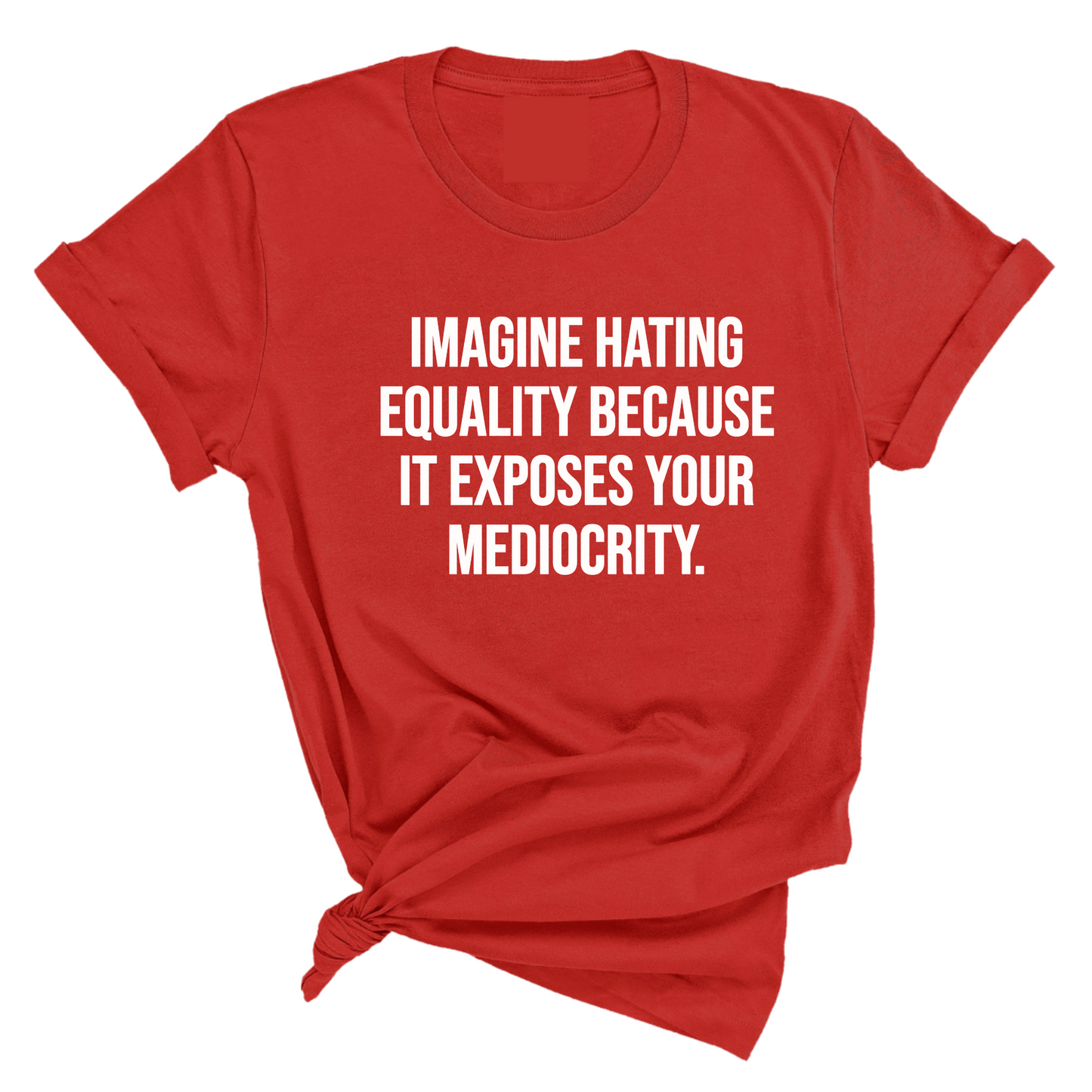 Imagine Hating Equality Because It Exposes Your Mediocrity Unisex Tee