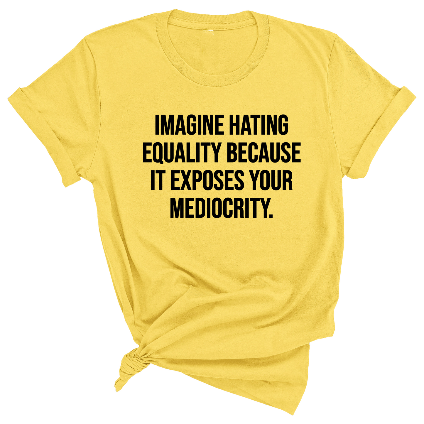 Imagine Hating Equality Because It Exposes Your Mediocrity Unisex Tee