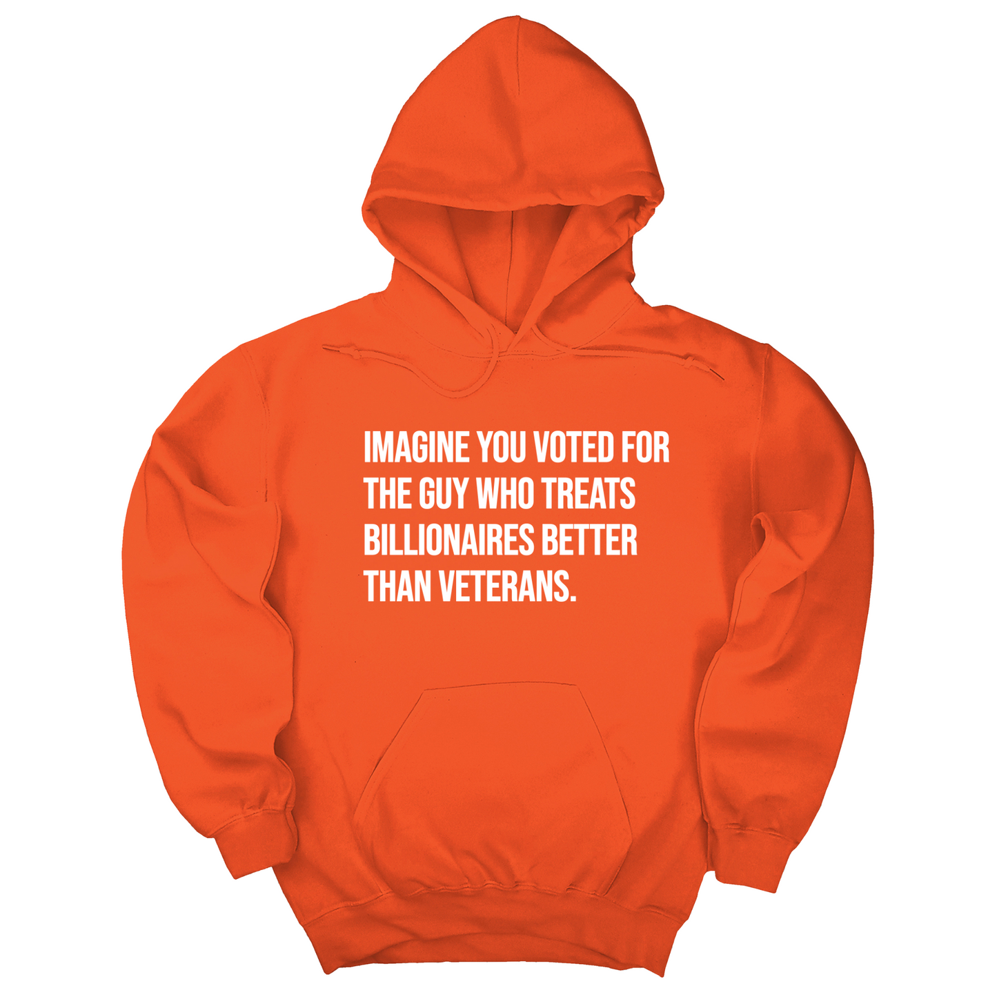 Imagine you Voted for the Guy Who treats Billionaires Better than Veterans Unisex Hoodie