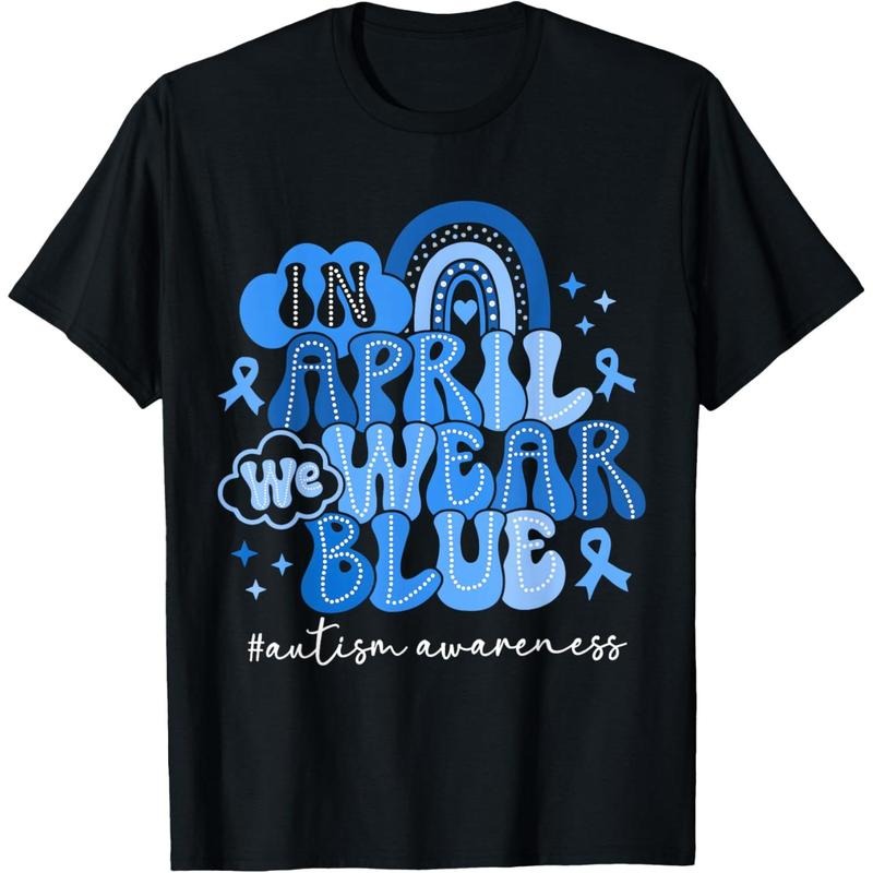 In April We Wear Blue Autism Awareness Men Women  Autism T-Shirtstyle{n002}2 T-Shirts, Hoodie, Sweatshirt | UrbanDripWear.com