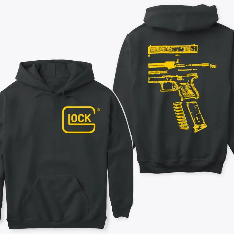 In GLock We Trust Double Side Version Hoodie Sweatshirt TShirt Menswear Top | UrbanDripWear.com