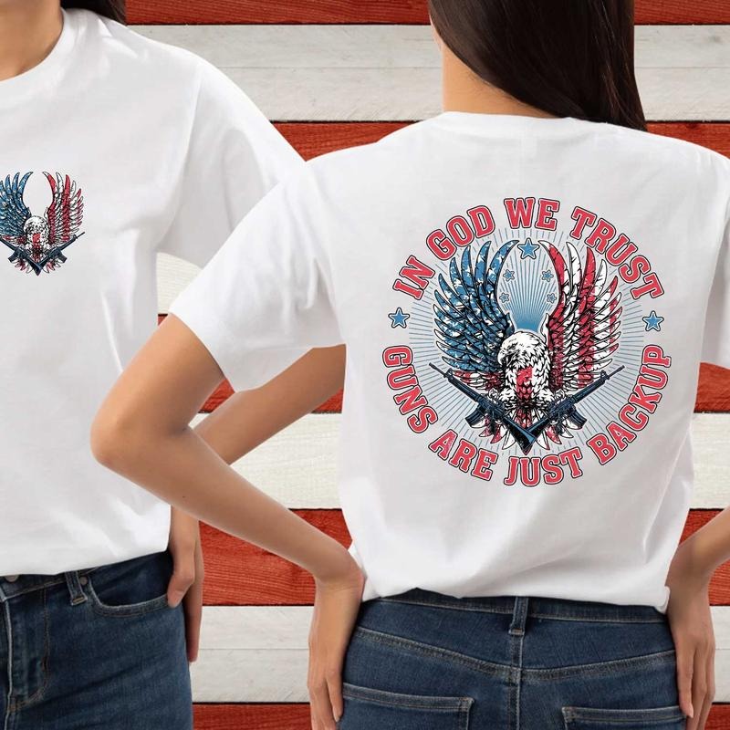 In God We Trust Shirt, Patriotic Eagle 4th of July, Independence Day Shirt, American 4th Of July, Eagle USA Flag,...